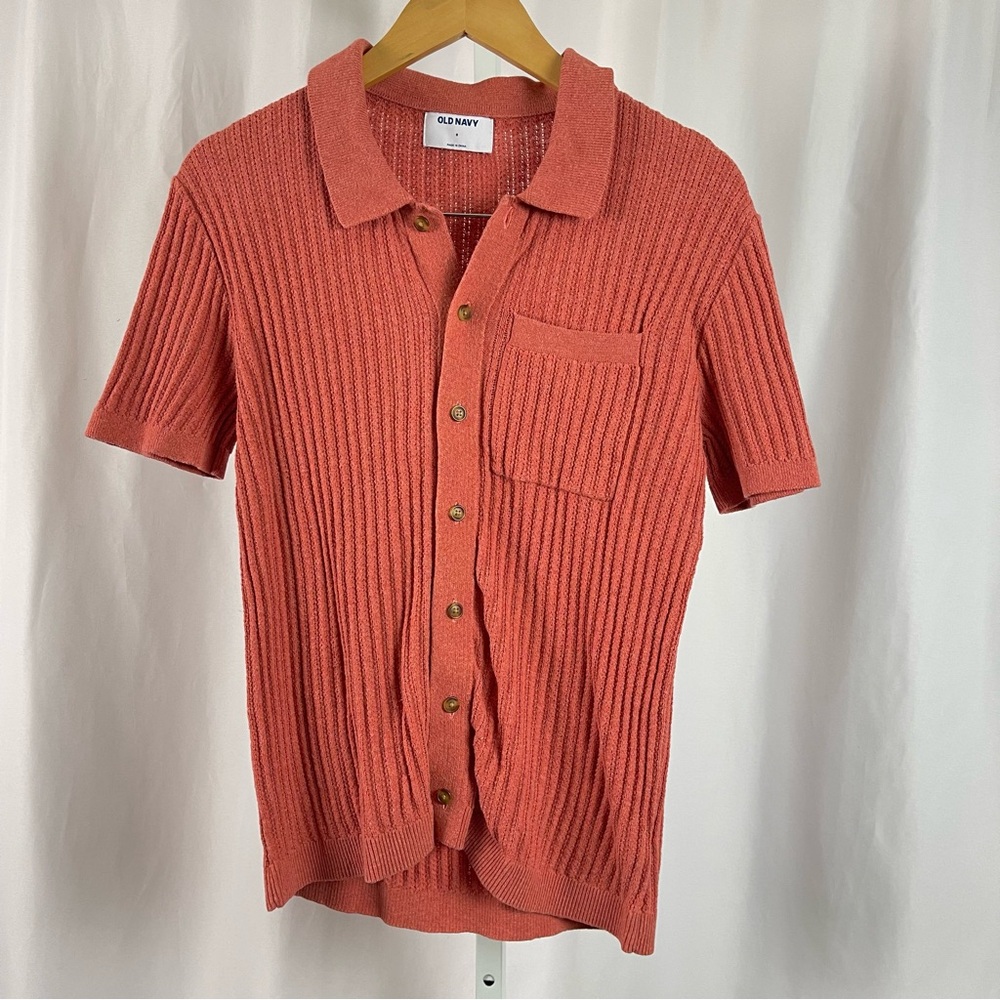 Old Navy Coral Button Down Shirt